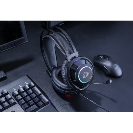 Dareu EH469 vezetékes gamer fejhallgató, fekete