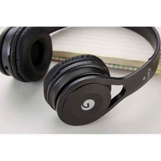 GJBY GJ-22 Extra Bass vezetékes 3.5mm audio jack fejhallgató fekete