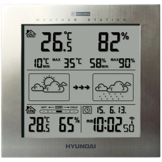 Hyundai WS2244M EZÜST időjárás állomás