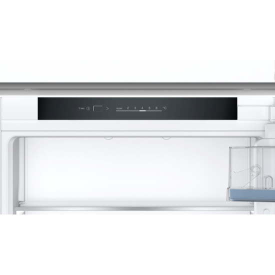 Bosch KIV87VFE0 beépíthető alulfagyasztós kombinált hűtőszekrény  177.2 x 54.1 cm, LED kijelző, VitaFresh XXL