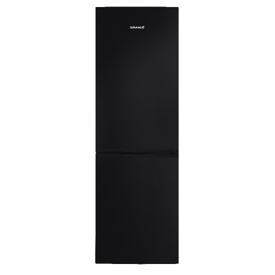 Snaigé RF56SM-S5JJ2FO fekete alulfagyasztós kombinált hűtőszekrény 185x60x65cm