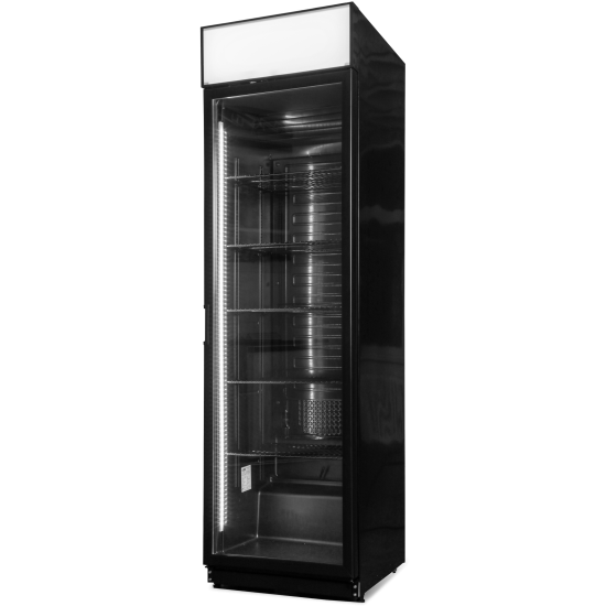 Snaige CD40DM-S3JJ1EXM fekete, Professional, Ipari hűtő, 200,5x60x60 cm, 385L, PVC ajtókeret, LED, Ventiláció