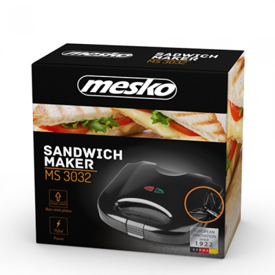 Mesko MS3032 szendvicssütő fekete