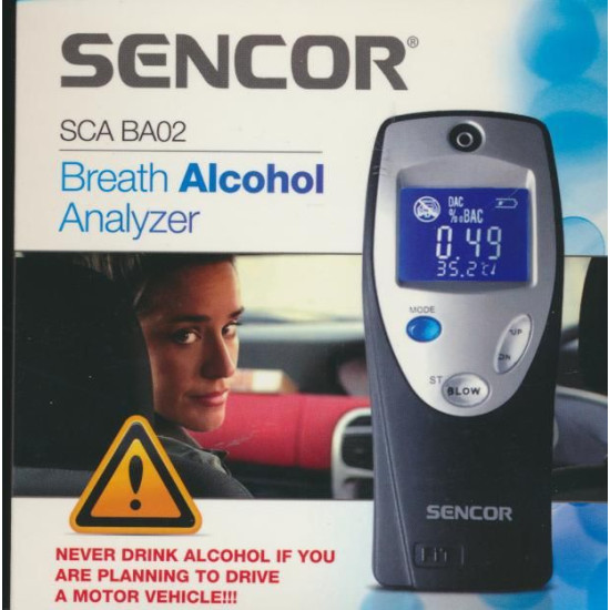 Sencor SCABA02 digitális alkoholszonda