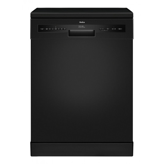 Amica DFM66C8EOiBD fekete mosogatógép 14 teríték