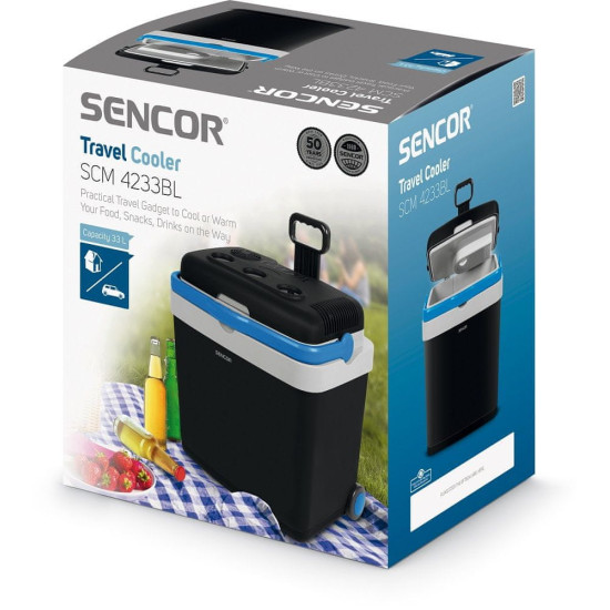 Sencor SCM 4233BL autós hűtőtáska duál működés 12/230 V