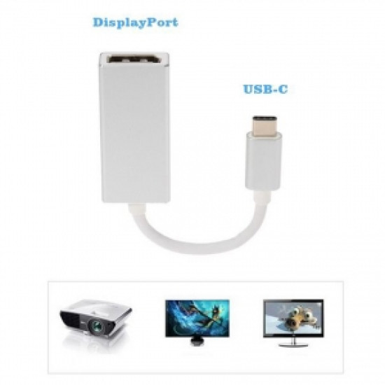 USB 3.1-es (USB-C) DisplayPort átalakító konverter 028-121