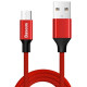Baseus CAMYW-A09 Micro USB kábel, Yiven kábel, 2A, 1m, piros