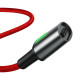 Baseus CALXC-A09 Mágneses kábel, Lightning, Mágnessel csatlakozó töltő kábel, 2.4A 1m, piros