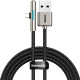 Baseus CAT7C-B01 Type-C kábel, Iridescent Lamp HW töltő kábel mobilos játékhoz 40W, 1m, fekete
