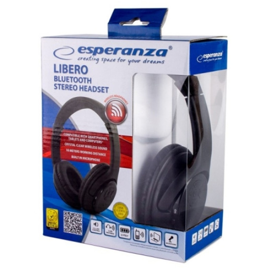 Esperanza EH163K Libero mikrofonos vezeték nélküli fejhallgató