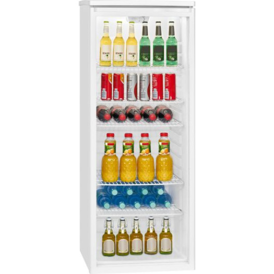 Bomann KSG 7280.1 üvegajtós hűtőszekrény, italhűtő 143cm