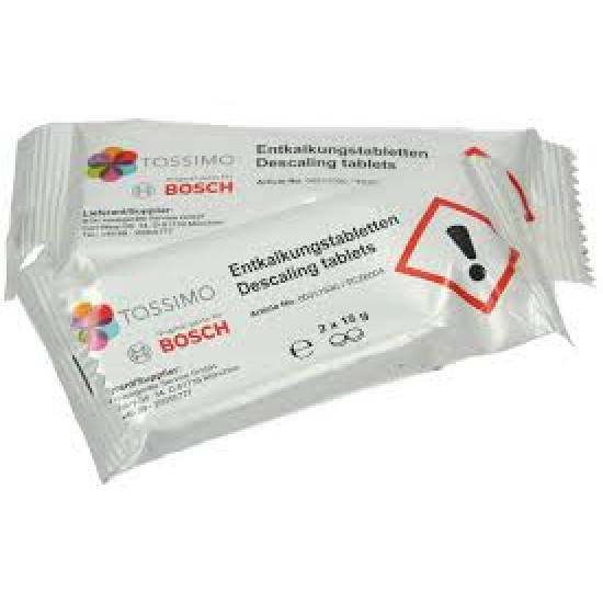 Bosch Tassimo 4db vízkőtelenítő tabletta 00311909 Bosch TAS12A TAS1401 TAS1402 TAS1403