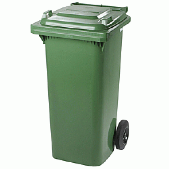 Kuka 120l zöld kerekes hulladék tároló