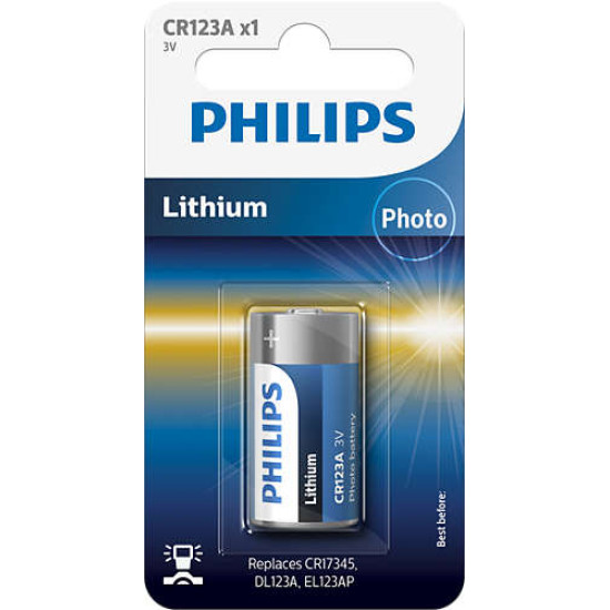 Philips CR123/A 3V fotó elem