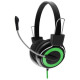 Esperansa EH152G mikrofonos fejhallgató zöld