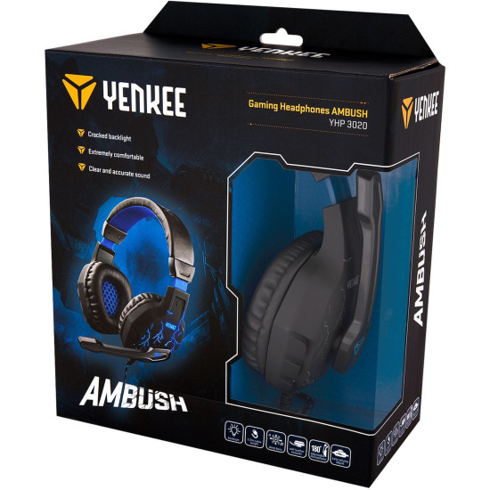 Yenkee YHP3020 Ambush Gamer mikrofonos fejhallgató