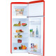 Amica KGC 15630 R rusztikus piros felülfagyasztós hűtőszekrény