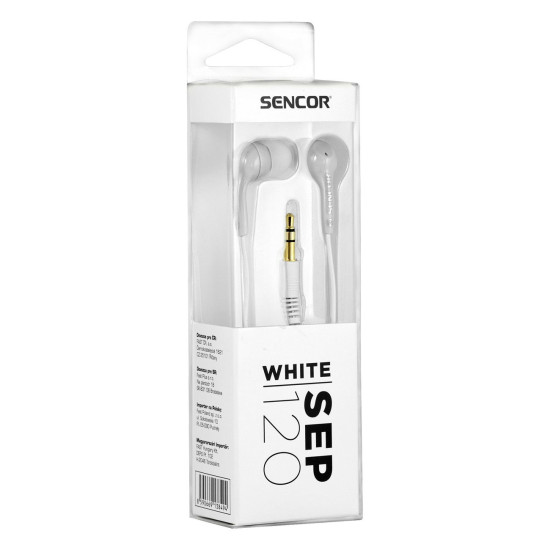 Sencor SEP120WH fehér fülhallgató