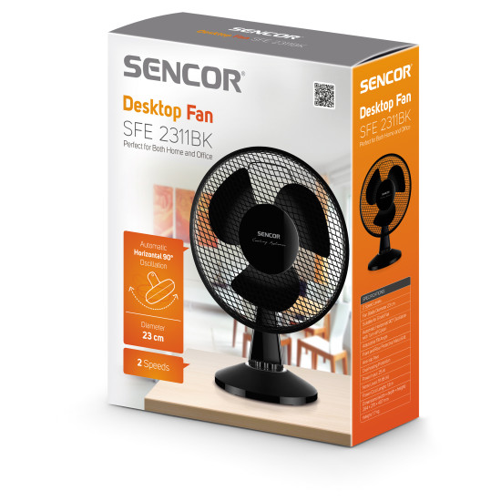 Sencor SFE 2311BK asztali ventilátor 23cm SFE2311BK
