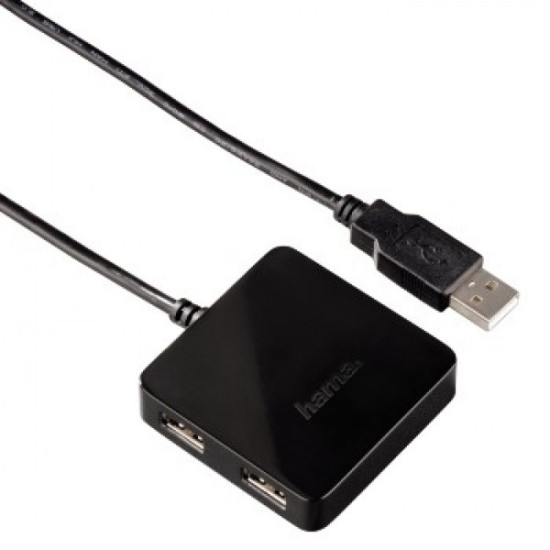 Hama 12131 USB 2.0 HUB 1:4, fekete