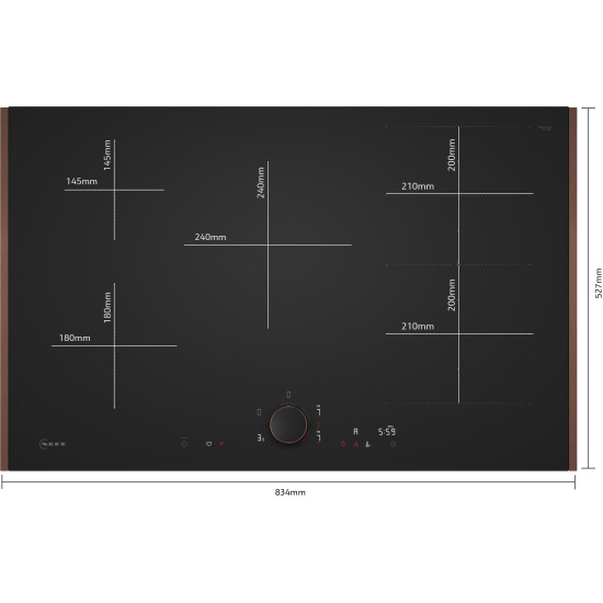Neff T68YYV4B0, Indukciós főzőlap