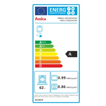 Amica 55898 kombinált tűzhely digitális programóra 508GE2.33EHZpTaP(W)