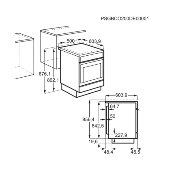Electrolux LKK560000W kombinált tűzhely