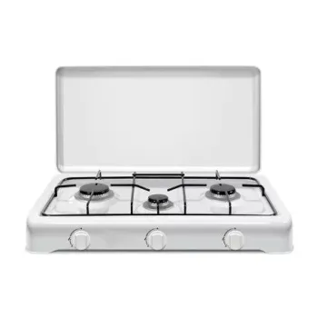 Novacook O300 tripla gázfőzőlap gázrezsó fehér szín