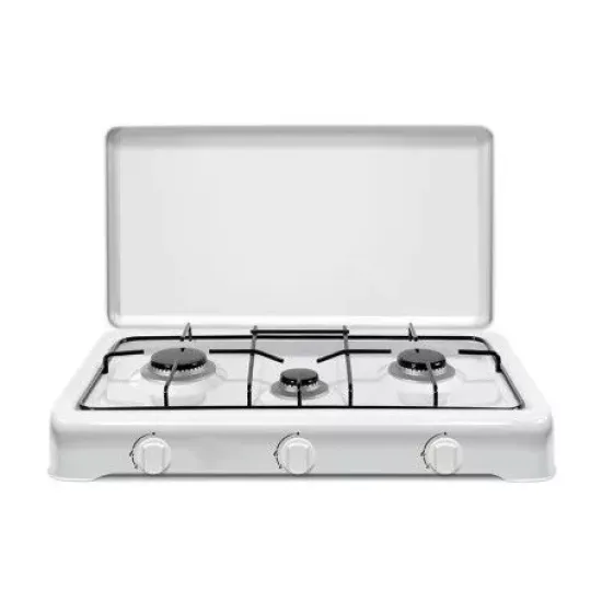 Novacook O300 tripla gázfőzőlap gázrezsó fehér szín