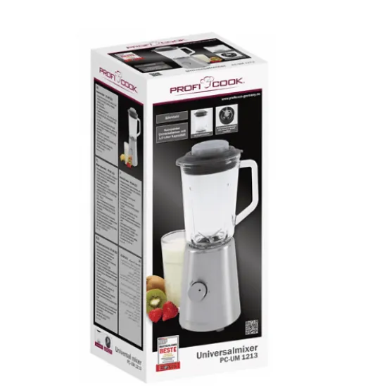 ProfiCook PC-UM 1213 inox turmixgép 1l 500W PCUM1213