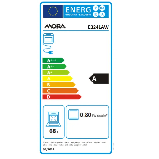Mora E3241AW elektromos tűzhely 50cm 