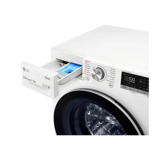 LG F2DV5S7S1E mosó- és szárítógép, 7/5kg, inverter motor, gőz, 60x47.5x85 cm 