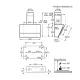 Electrolux LFV416K beépíthető kürtös konyhai elszívó 60cm széles, fekete 