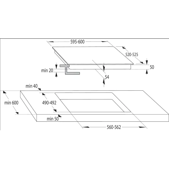 Gorenje IT643SYB7 beépíthető indukciós főzőlap fekete szürke