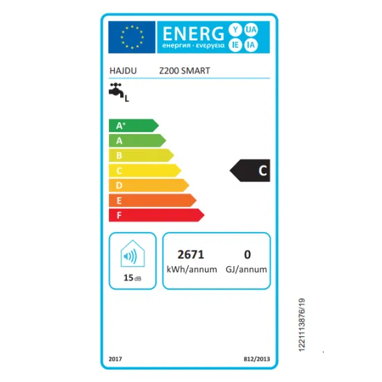 Hajdu Z200 Smart elektromos forróvíztároló, villanybojler