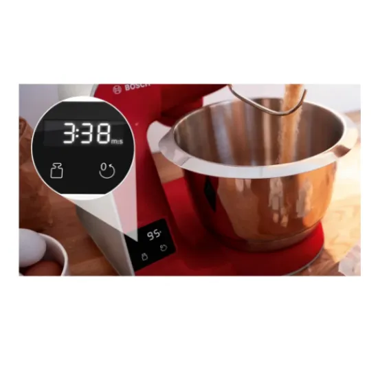 Bosch MUM5X720 MUM5 konyhai robotgép mérleggel 1000 W vörös / ezüst