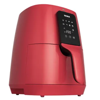 Tesla Q30 forrólevegős sütő, piros 