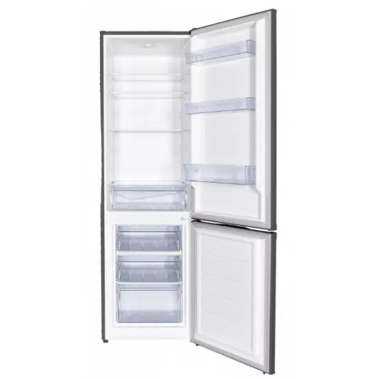 Hausmeister HM3195E fekete alulfagyasztós kombinált hűtőszekrény 180X55X56cm