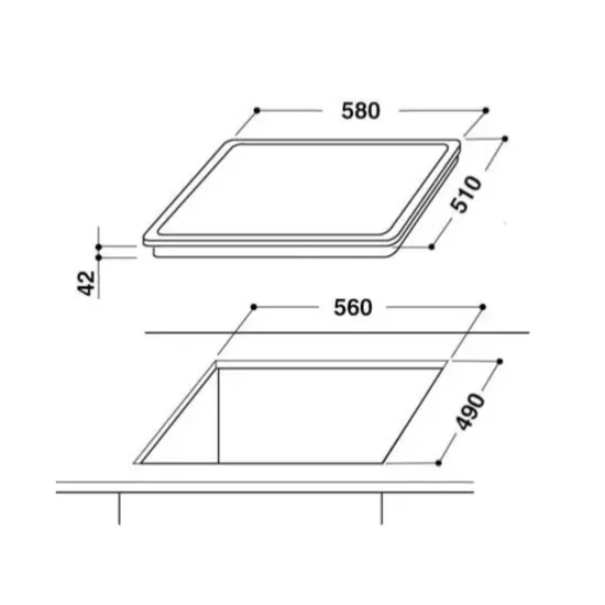 Whirlpool AKT 8130/NE kerámialap bővíthető zónás