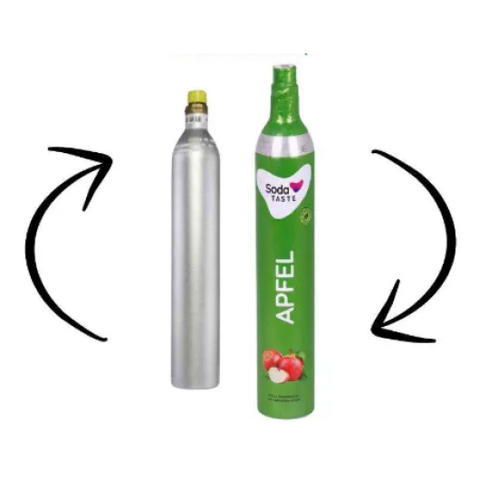 SodaCo alma ízesítésű Co2 Univerzális csere patron otthoni, szódagépekhez átvételkor az üres patront vissza kell küldeni