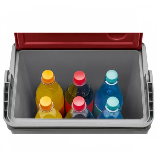 Clatronic KB 3713 12/230V autós/hálózati hűtőtáska, piros, 0,75 / 1,0 / 1,5 / 2,0 literes palackhoz