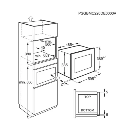 Electrolux EMS4253TEX beépíthető mikrohullámú sütő grill funkcióval 