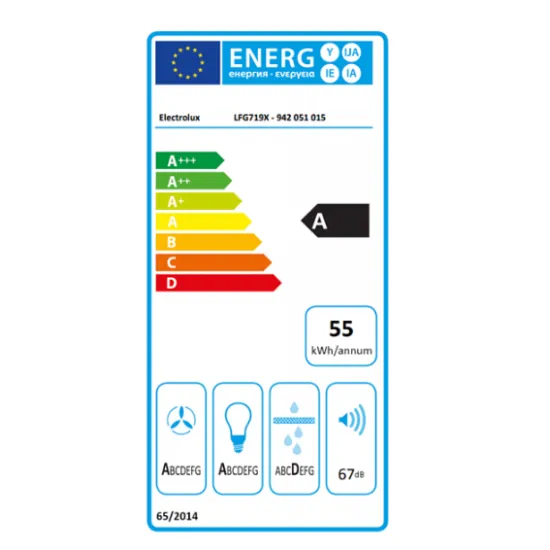 Electrolux LFG719X kürtőbe építhető konyhai elszívó, 3+1 fokozat, Hob2Hood, 77 cm inox