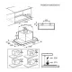 Electrolux LFG716X kürtőbe építhető konyhai elszívó, 3+1 fokozat, Hob2Hood, 54 cm inox
