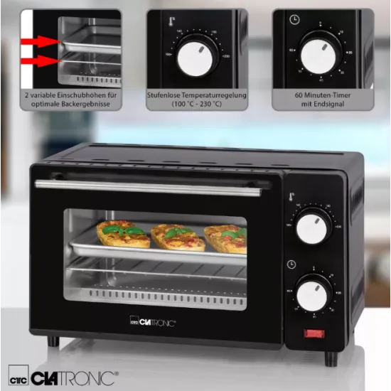 Clatronic MB 3746 fekete mini sütő