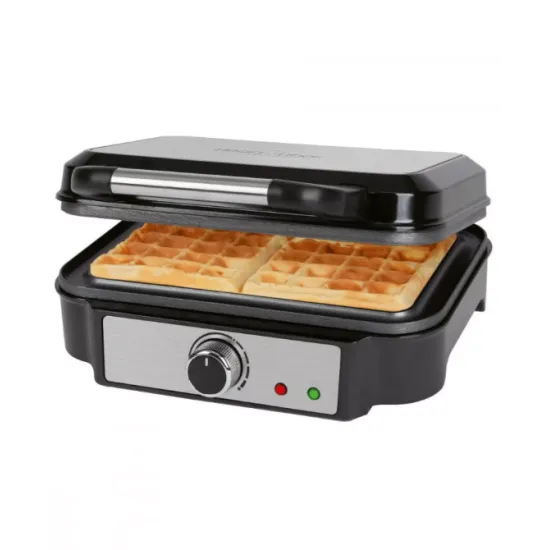 ProfiCook PC-WA 1240 inox gofrisütő, négyzet alakú nagy sütőfelülettel 