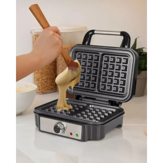 ProfiCook PC-WA 1240 inox gofrisütő, négyzet alakú nagy sütőfelülettel 