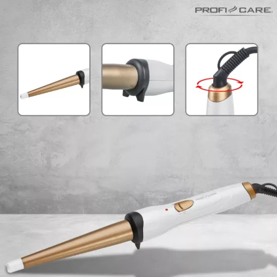 ProfiCare PC-HC 3049 fehér-gold hajsütő 