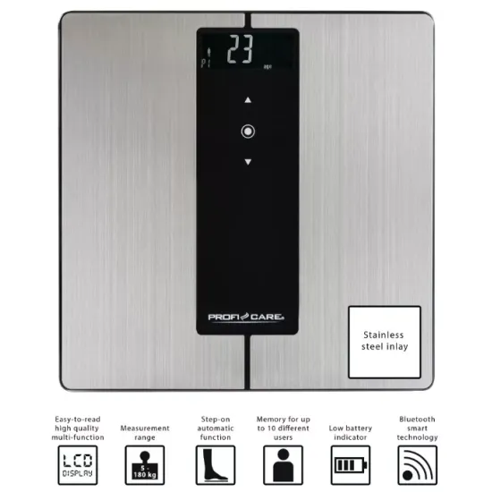 ProfiCare PC-PW 3008 BT 9 in 1 személymérleg 